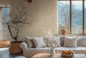 Trailing Cherry Tree Wallpaper, Cocolea Natty & Polly, Neutral, Per roll (53 cm × 10 m),