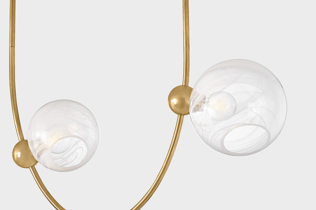 Astraia Chandelier in Vintage Brass – view 7