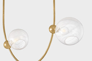 Astraia Chandelier in Vintage Brass – view 7