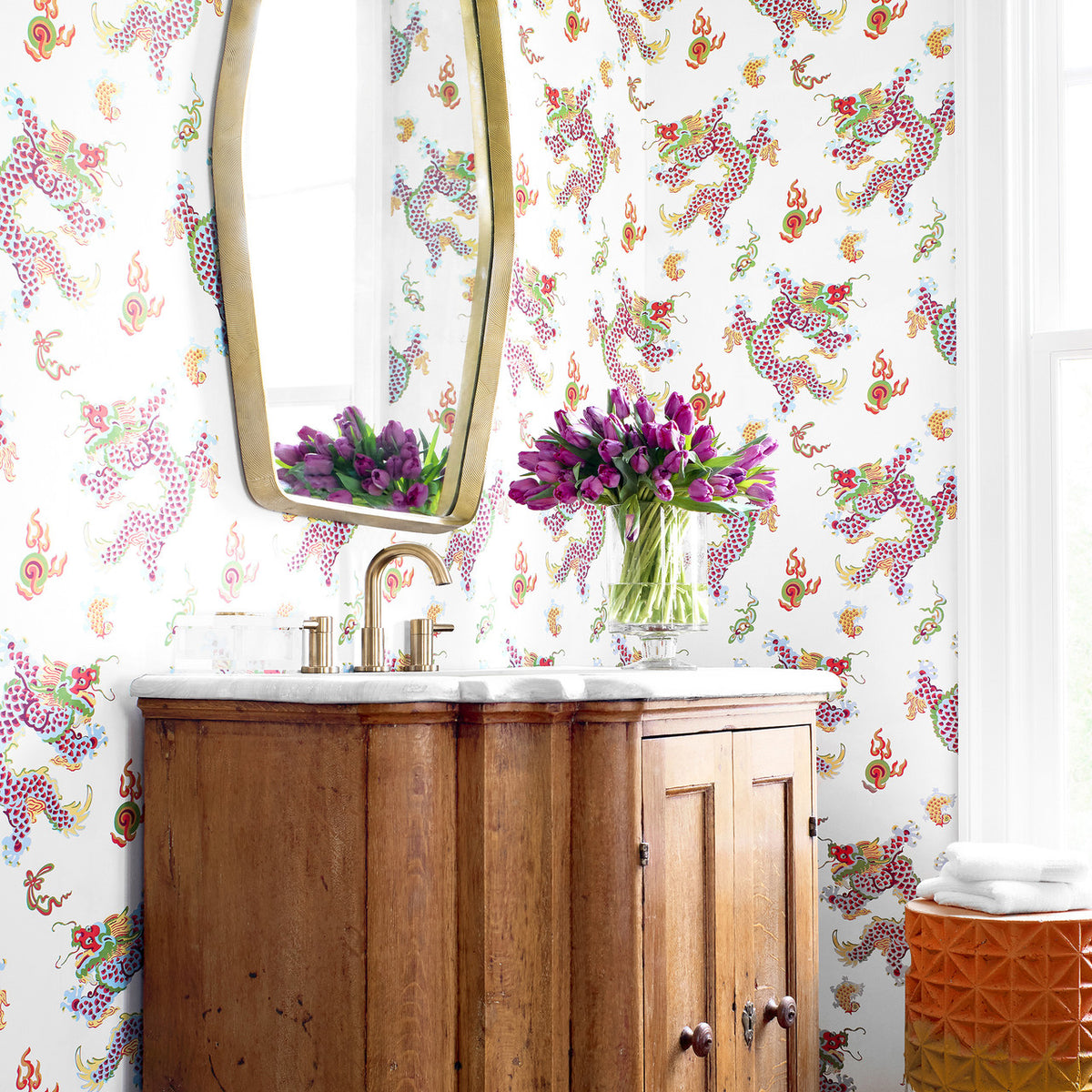 Dragon Dance Wallpaper, Cocolea Natty & Polly, , ,