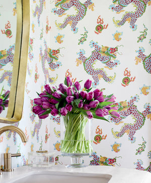 Dragon Dance Wallpaper, Cocolea Natty & Polly, Multi, Per roll (68.6 cm × 10 m),