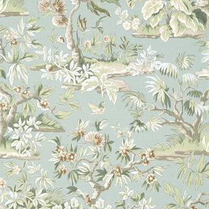 Elwood Wallpaper, Cocolea Natty & Polly, Robins Egg, Per roll (68.58 cm × 10 m),