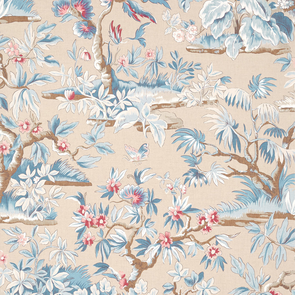 Elwood Wallpaper, Cocolea Natty & Polly, Linen, Per roll (68.58 cm × 10 m),