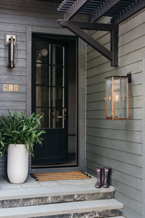 Atwater Exterior Wall Sconce in Patina Brass – view 5