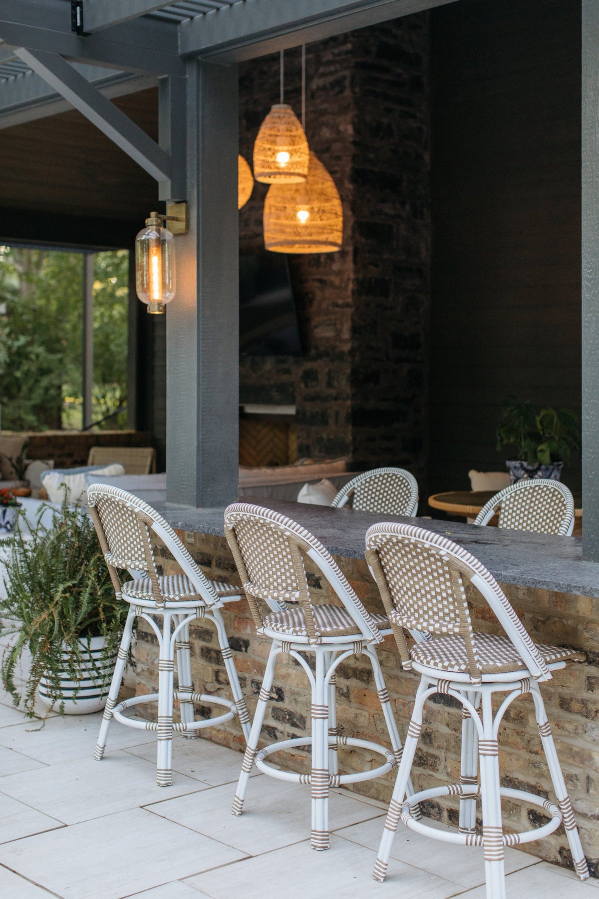 Atwater Exterior Wall Sconce in Patina Brass – view 4