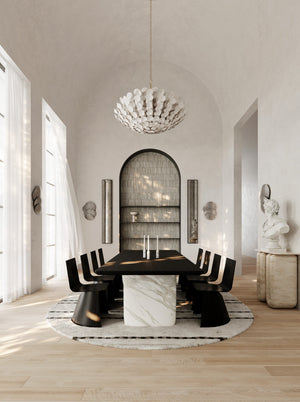 Aimi Chandelier in Vintage Gold Leaf – view 3