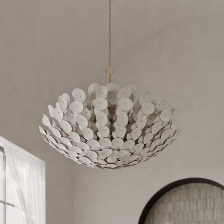 Aimi Chandelier in Vintage Gold Leaf – view 2