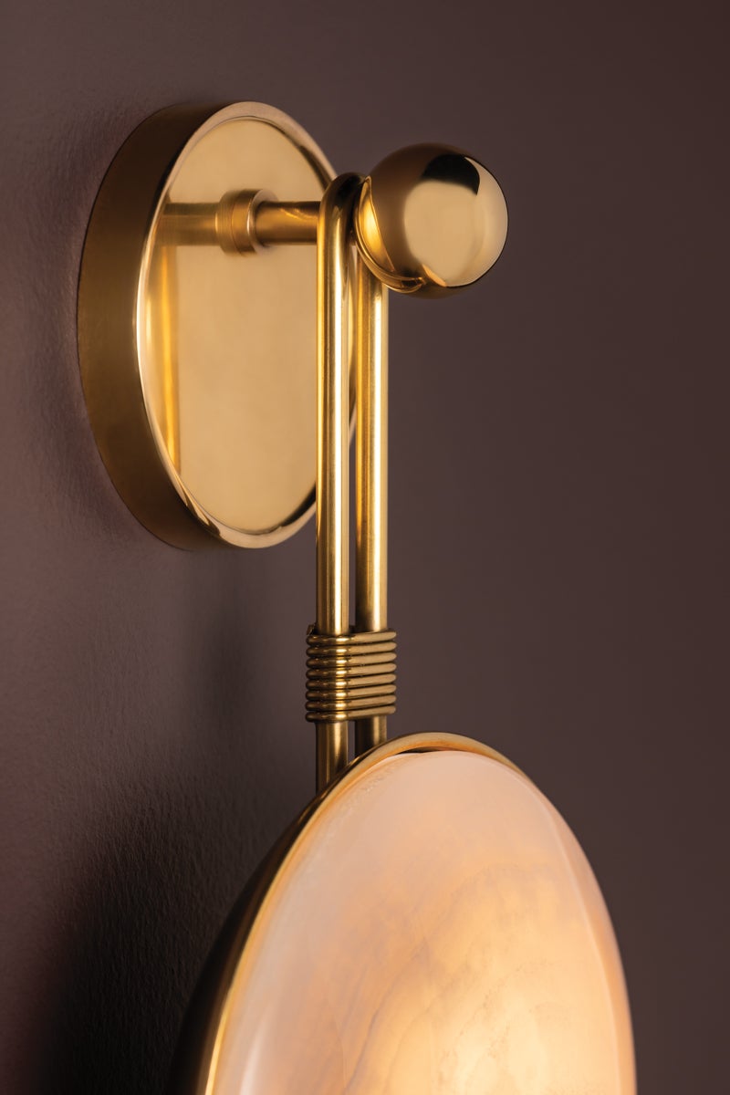 Ares Wall Sconce in Vintage Brass – view 4