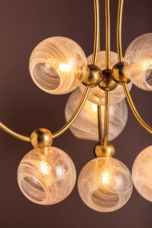 Astraia Chandelier in Vintage Brass – view 3