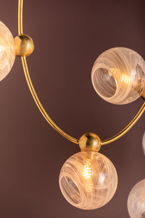 Astraia Chandelier in Vintage Brass – view 6