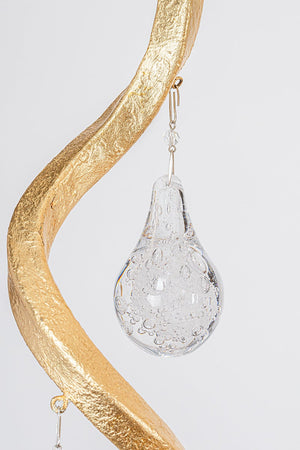 Aveline Chandelier in Gold Leaf – view 4