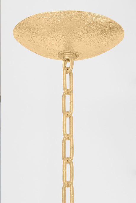 Aveline Chandelier in Gold Leaf – view 2