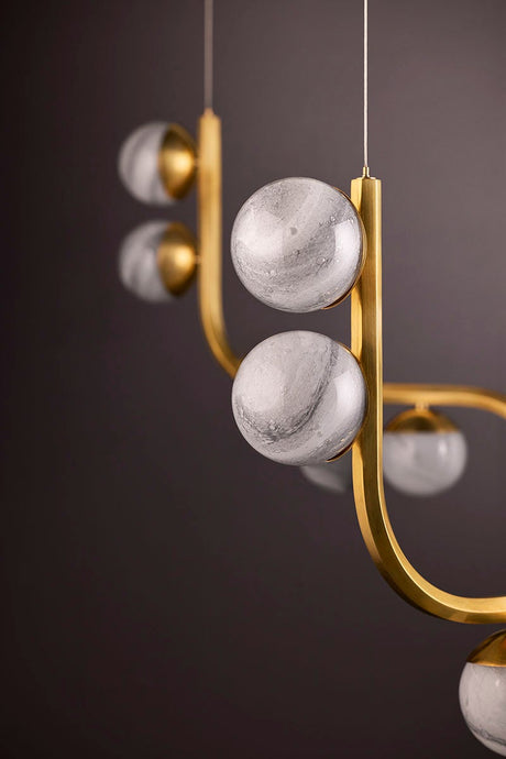 Avignon Chandelier in Vintage Brass – view 3
