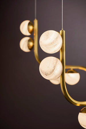 Avignon Chandelier in Vintage Brass – view 9