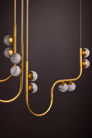Avignon Chandelier in Vintage Brass – view 10
