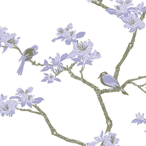 Azalea wallpaper in Jupiter by Natty & Polly, full pattern view