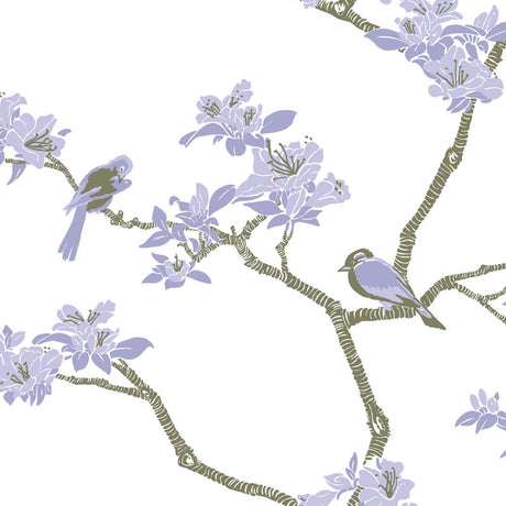 Azalea wallpaper in Jupiter by Natty & Polly, full pattern view