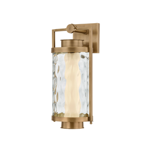Haddock patina brass outdoor wall light by Troy Lighting