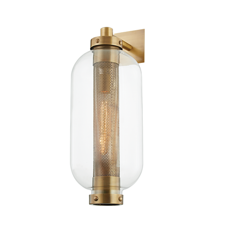 Atwater Exterior Wall Sconce in Patina Brass, Troy Lighting, , ,