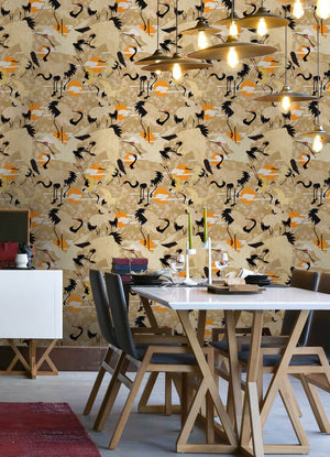 Birds of Happiness Wallpaper, Cocolea Natty & Polly, , ,