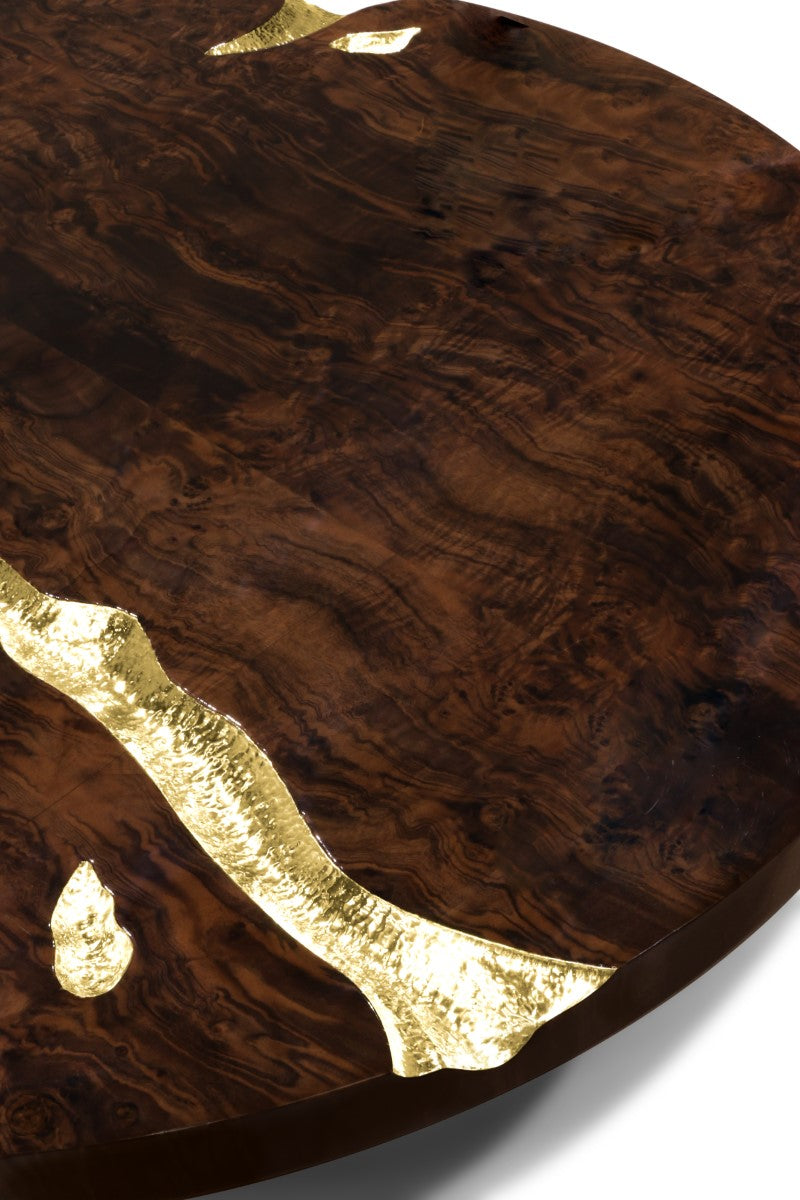 Empire Walnut Root Center Table, Cocolea, , ,