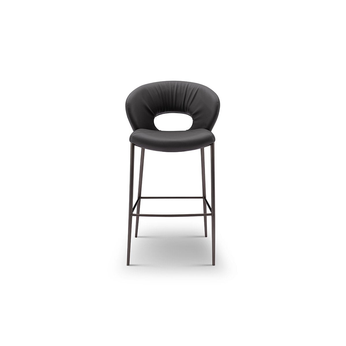 Maribel High-Back Faux Leather Dining Chair on Brushed Steel Legs, Maison Debrah, , ,