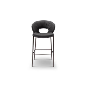 Maribel High-Back Faux Leather Dining Chair on Brushed Steel Legs, Maison Debrah, , ,