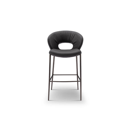 Maribel High-Back Faux Leather Dining Chair on Brushed Steel Legs, Maison Debrah, , ,