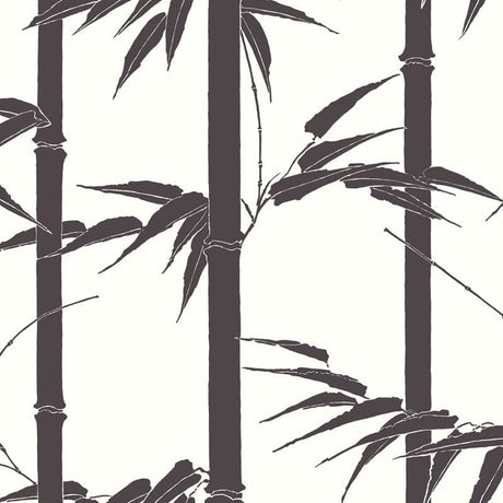 Bamboo Hawaii Wallpaper, Cocolea Natty & Polly, Coal, Per roll (61.5 cm × 10 m),