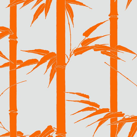 Bamboo Hawaii Wallpaper, Cocolea Natty & Polly, Papaya, Per roll (61.5 cm × 10 m),