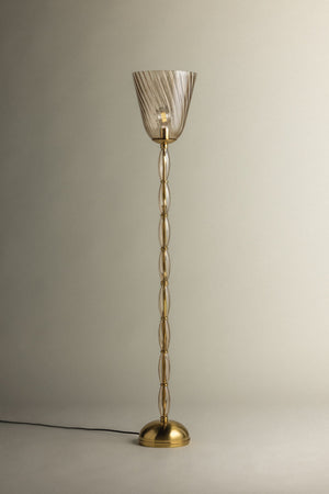 Bleecker Floor Lamp in Aged Brass – view 6