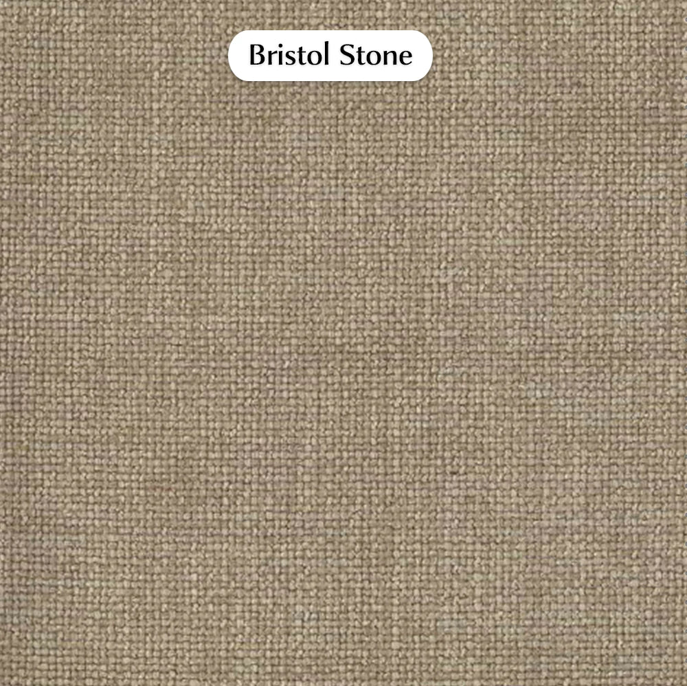 Trend Foot Stool with Bristol, Cocolea, Stone, Chrome,