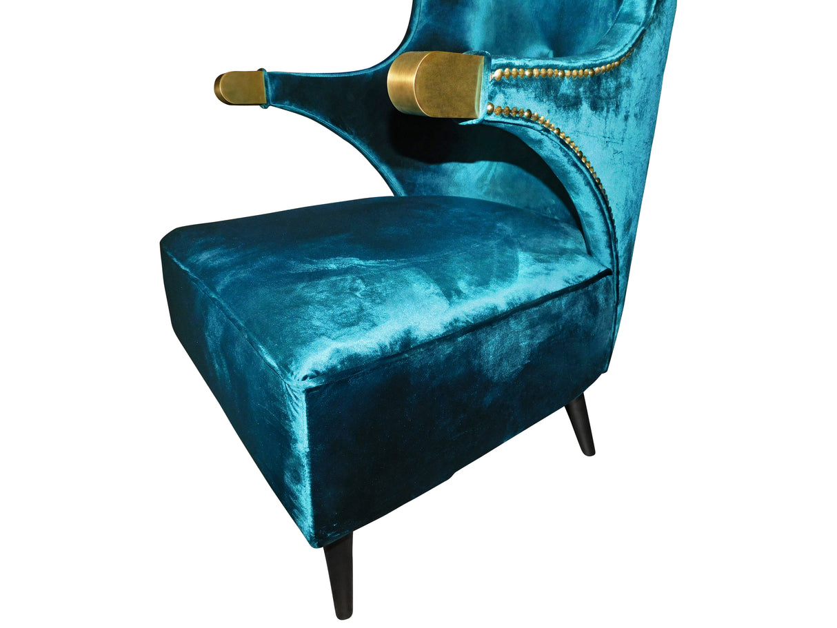 SIKA Armchair – Teal Commercial & Brushed Bras, Cocolea, , ,