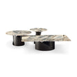 Oslen Black Bvlgari Marble Coffee Table in Rectangular or Round, Maison Debrah, , ,