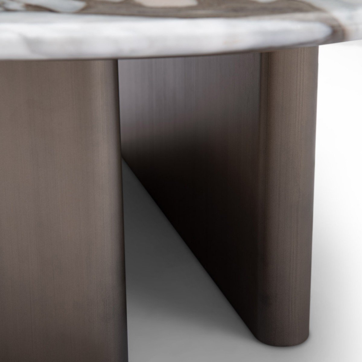 Haven Sapphire Marble Coffee Table with Brass & Grey Elm Base, Maison Debrah, , ,