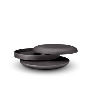 Dover Round Rotating Layered Coffee Table in Dual Grey, Maison Debrah, , ,