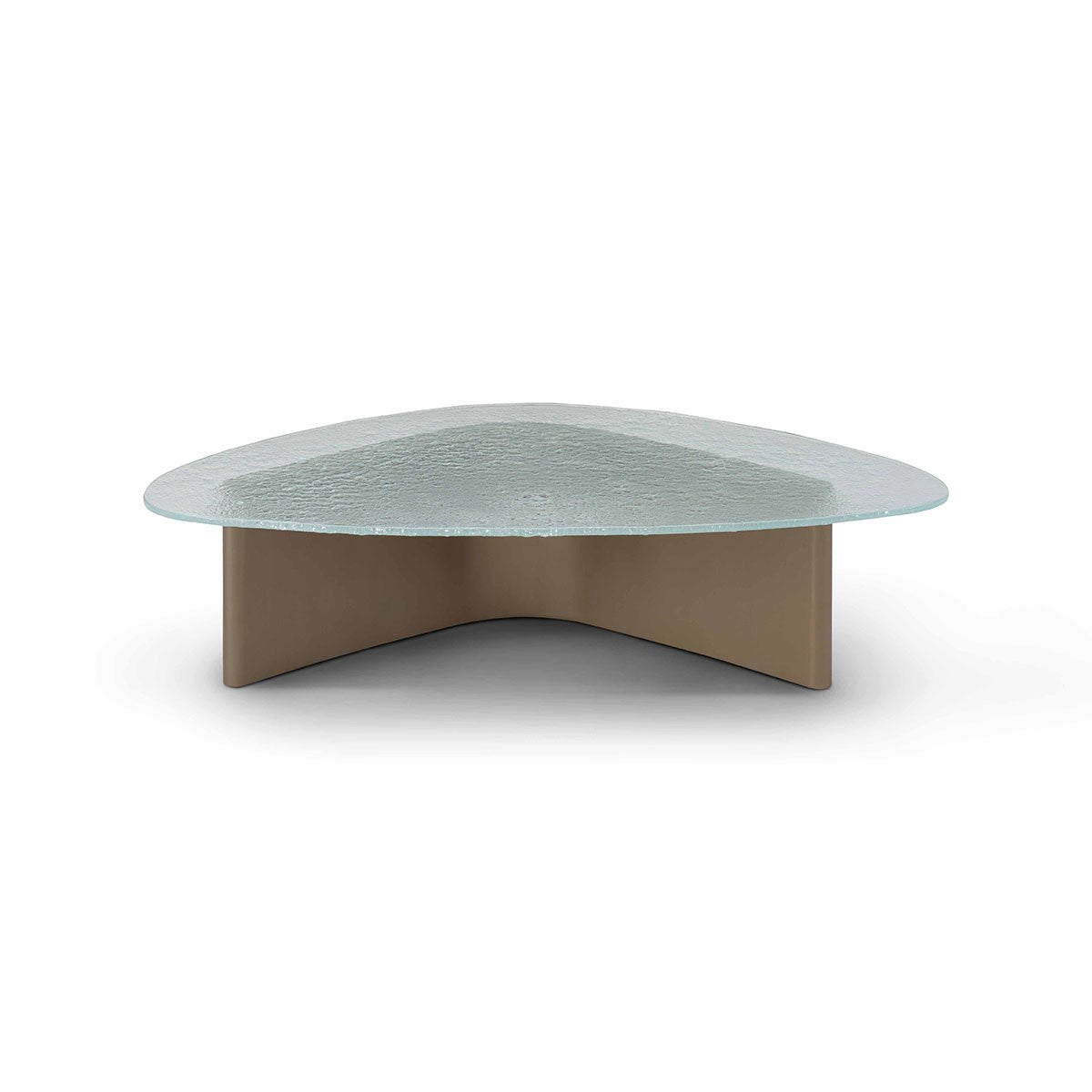 Sylor Rippled Glass Coffee Table on Metallic Brass Base, Maison Debrah, , ,