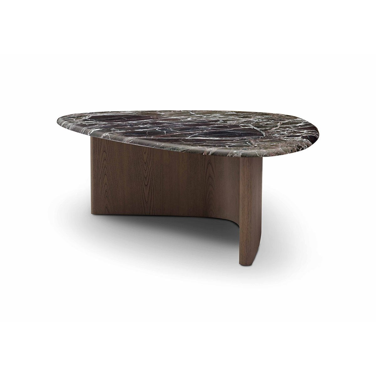 Turin Green Marble Coffee Table on Elm Veneer Base, Maison Debrah, , ,