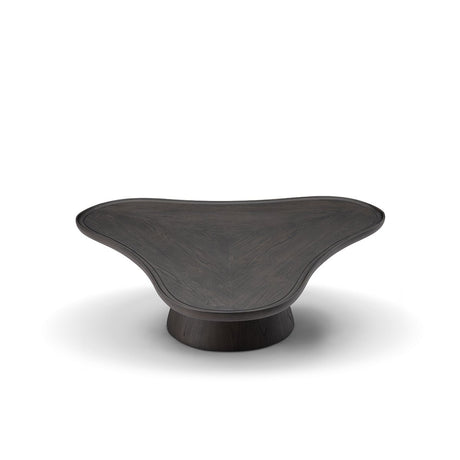 Rivano Sculpted Coffee Table in Dark Grey Elm Veneer with Solid Wood Edge, Maison Debrah, , ,