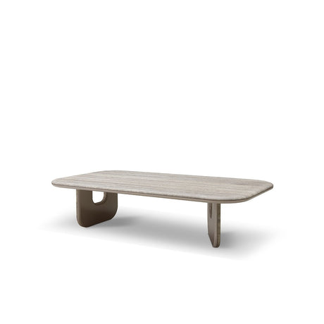 Heslor Travertine Coffee Table with Khaki Gloss Lacquer Legs, Maison Debrah, , ,