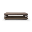 Bolvane Rectangular Elm Coffee Table on Travertine Spheres, Maison Debrah, , ,