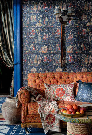 Carnival of Maghreb Wallpaper in Blue, Cocolea Natty & Polly, , ,
