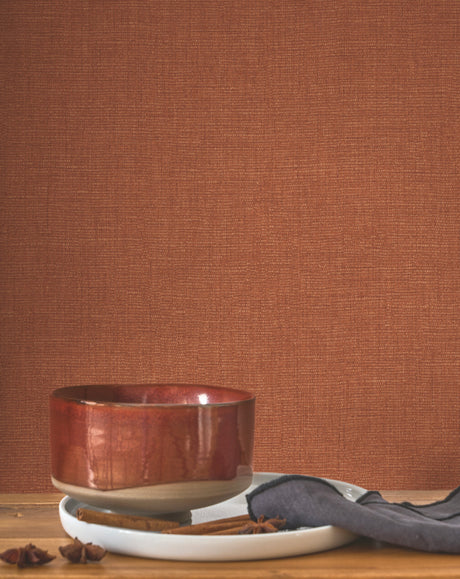 Caractère Wallpaper, Cocolea Natty & Polly, Rust, Per roll (53 cm × 10 m),