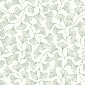 Osaka Wallpaper, Cocolea Natty & Polly, Green / Ivory, Per roll (53 cm × 10 m),