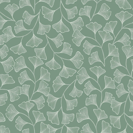 Osaka Wallpaper, Cocolea Natty & Polly, Green, Per roll (53 cm × 10 m),