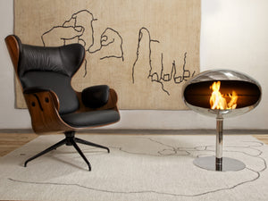 Cocoon Fires Pedastal Standing ALL STAINLESS Steel - Ethanol Fireplace, Cocolea, , ,