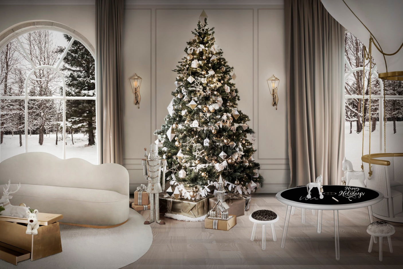 Illusion White Bear Stool, Cocolea, , ,