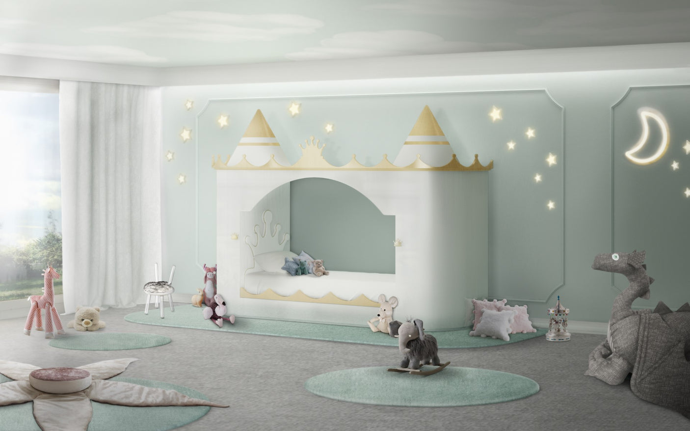 Illusion White Bear Chair, Cocolea, , ,