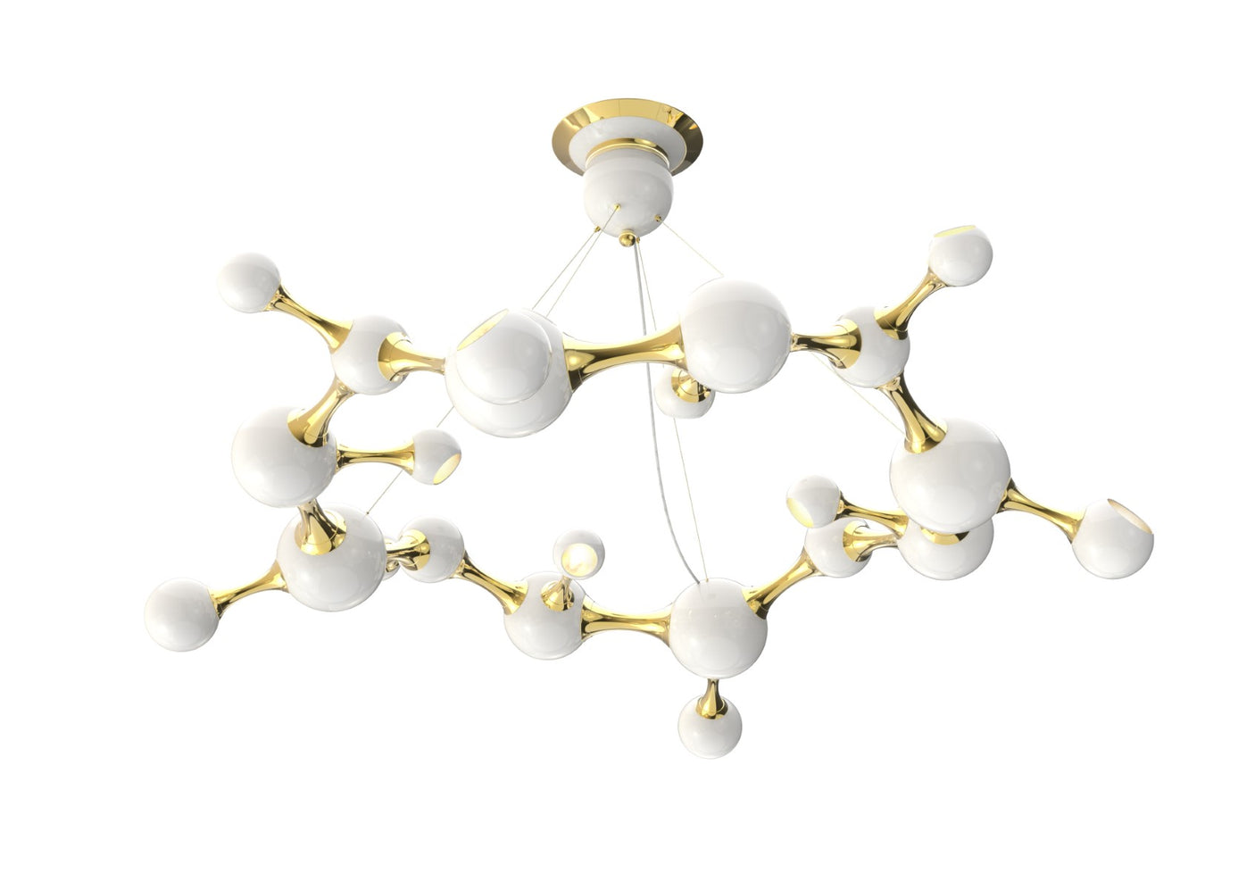 Atomic Round Suspension Lamp, Cocolea, , ,