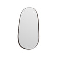 Maison Debrah Jalen tall wall mirror with brass metallic frame and matte black baseboard